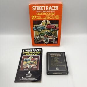 Street Racer - Atari 2600 - 1977 Complete in Box! Tested!